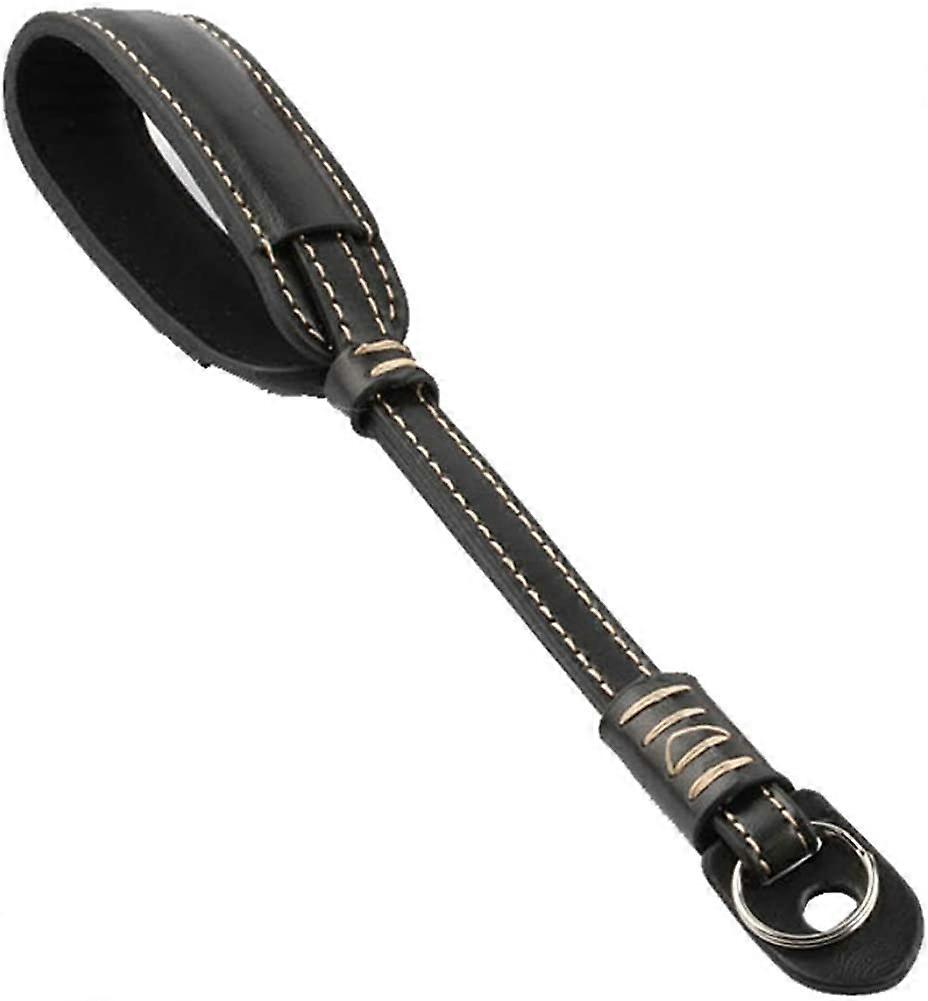 PU-leather Camera Wrist Strap Camera Hand Strap Adjustable Camera Strap for DSLR Cameras Mirrorless Camera, Black