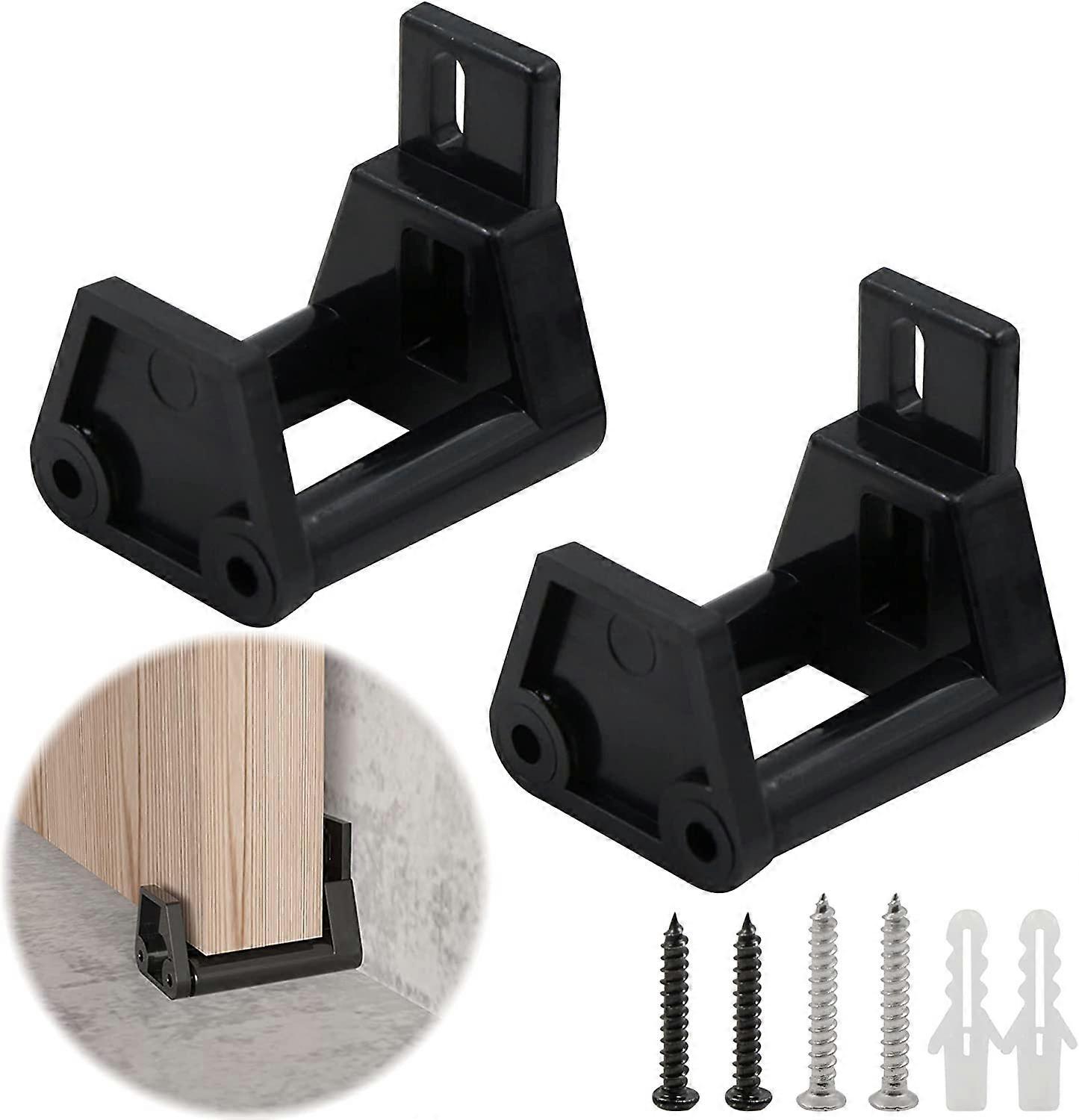 Floor Track Adjustable Stable Doors - Adjustable Wall Sliding Door To Floor Barn Adjustable Guide Wheels For Sliding, Automatic Door, With Screws, Bla