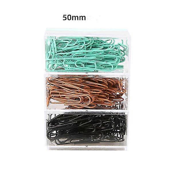 Office supplies colored paper clips