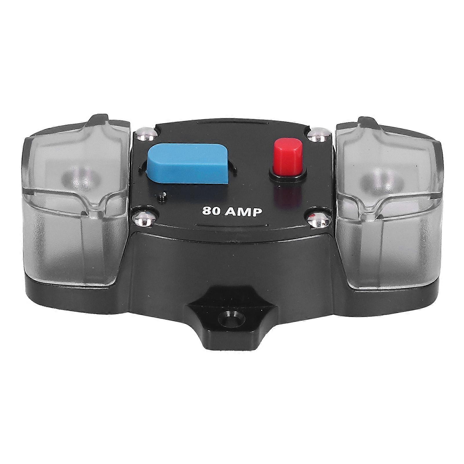 80A Automatic Circuit Breaker Fuse Reset Overload Protection for Car Marine Boats Audio Video System