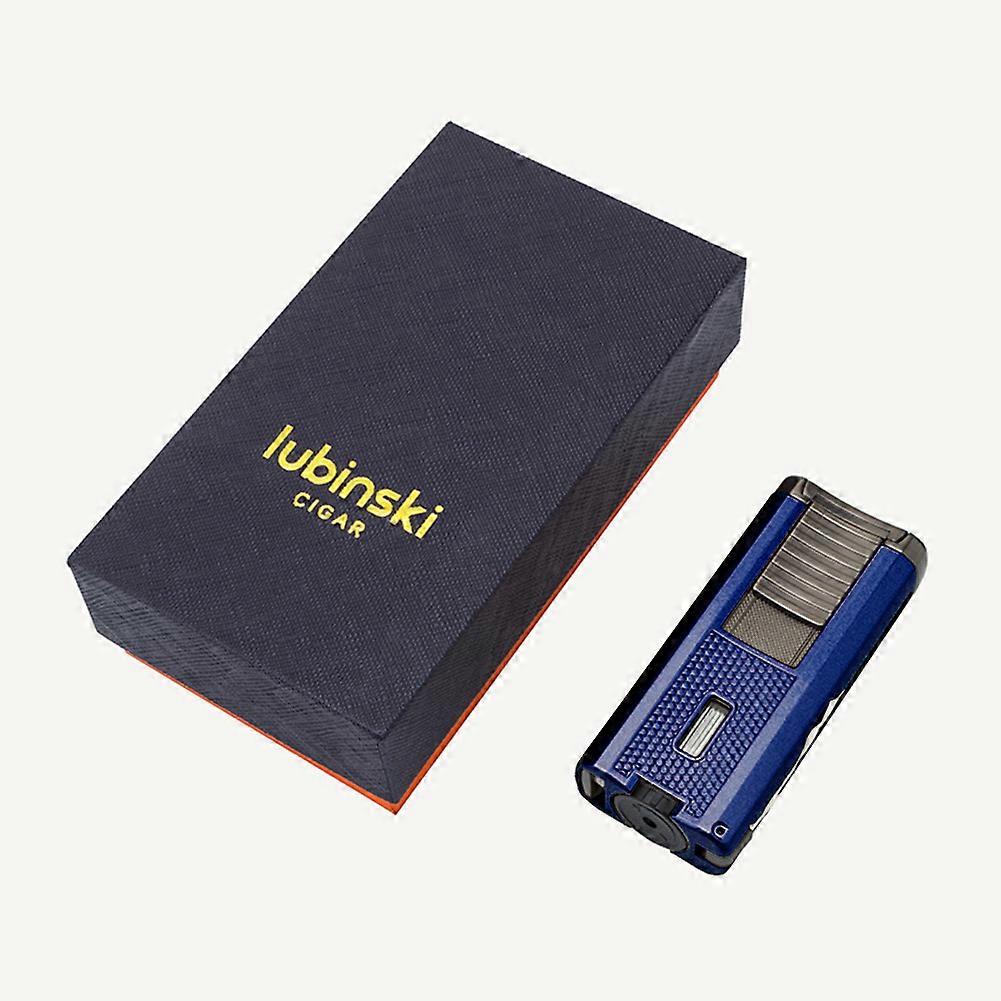 Cigar Lighter Multifunctional Three-In-One Inflatable Igniter Three-Fire Direct Windproof Lighter Gift Box Lc199