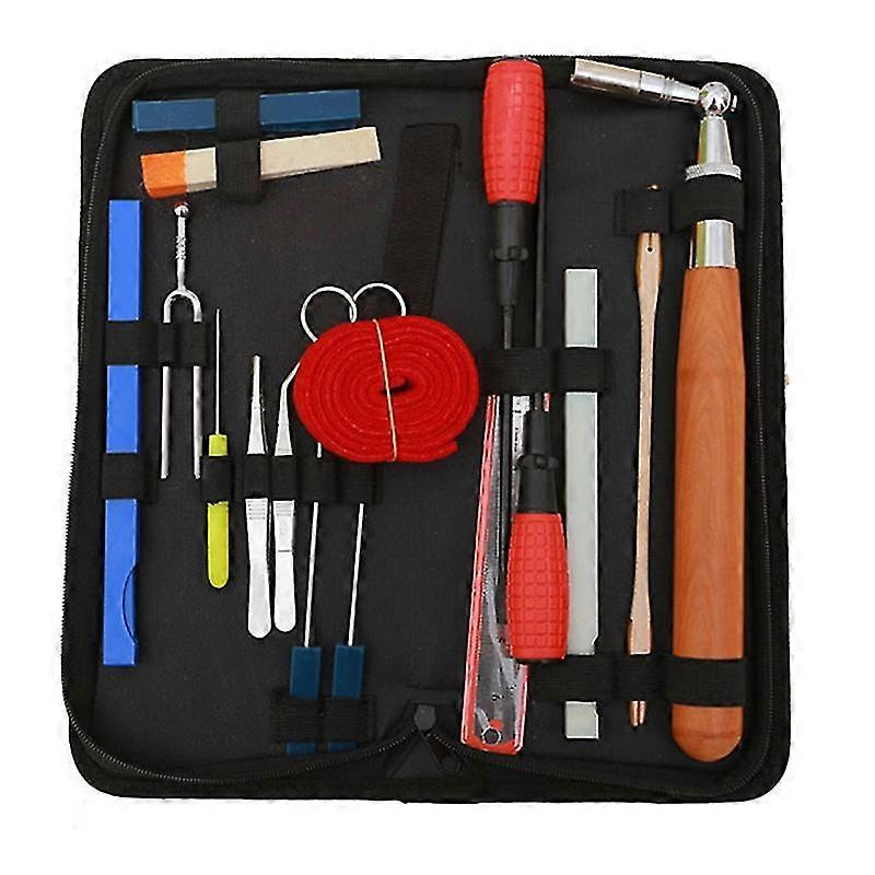 18個の一般的なピアノ調律ツールピアノチューナー用アクセサリーの修理