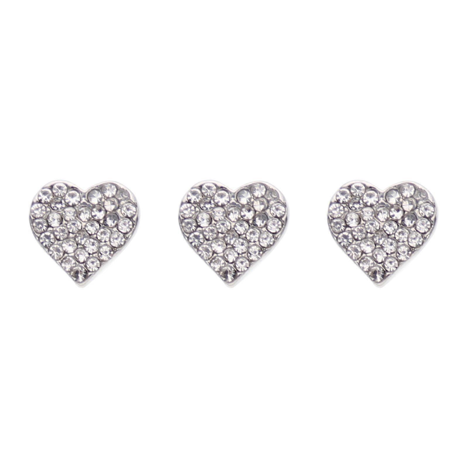 3Pcs Watchband Alloy Stud Silicone Strap Ornament Watch Band Charms Compatible for Apple Watch