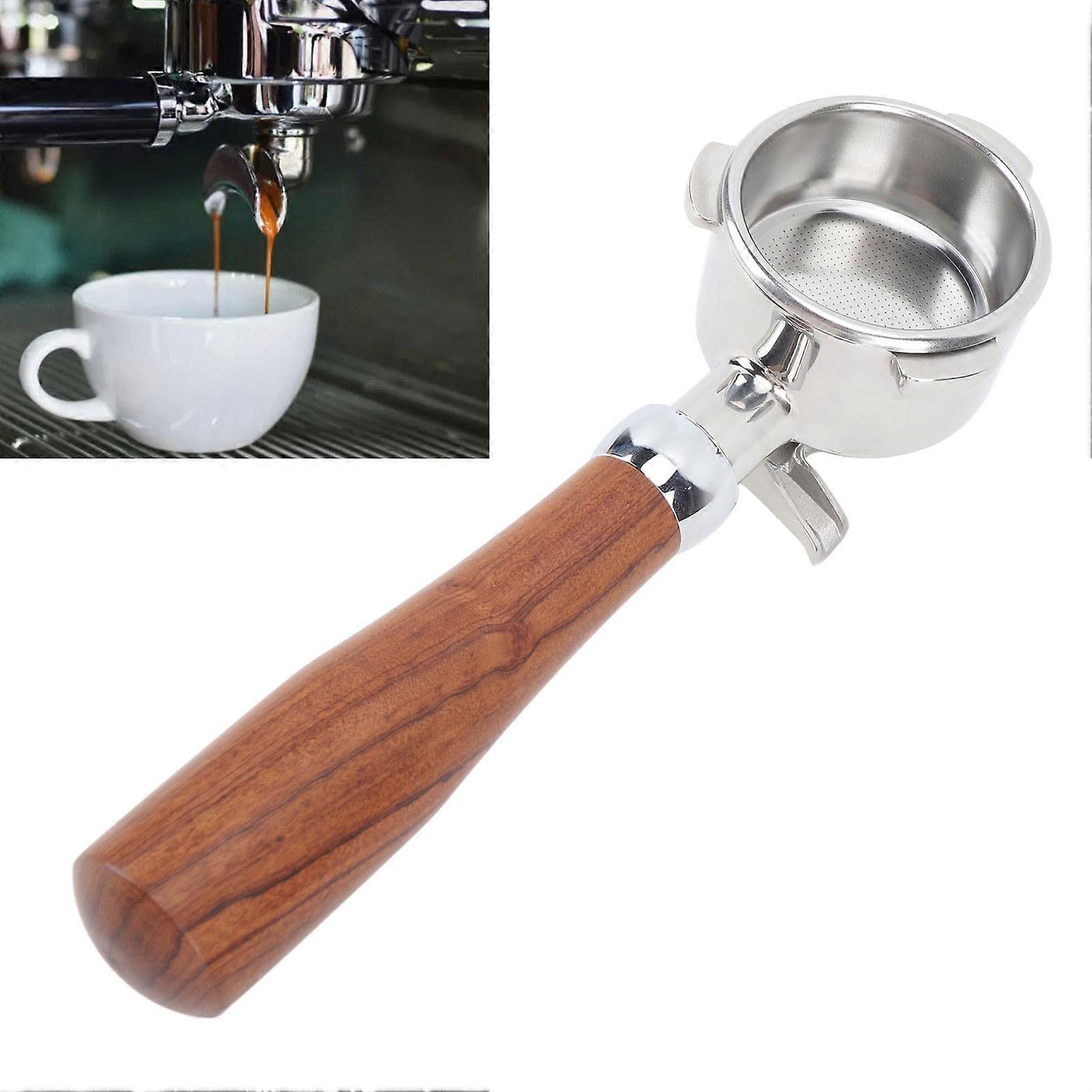 54mm kaffe portafilter rustfrit stål portafilter reservedele 2 tud splitter til 870 880 kaffemaskine tilbehør e siam palisander