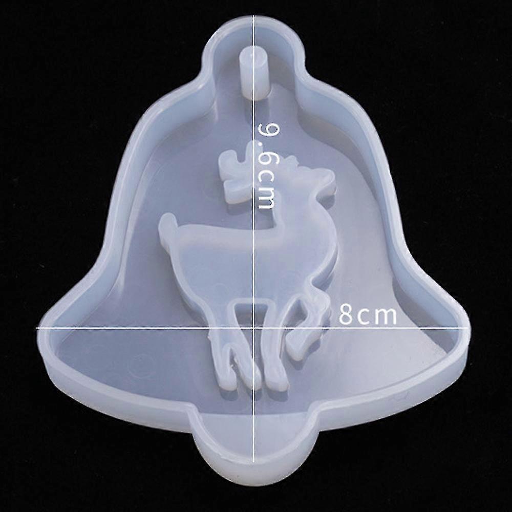 Kitchen Molds Xmas Christmas Tree Hanging Ornament Silicone Mold Resin Epoxy Mould Craft Tool No2425