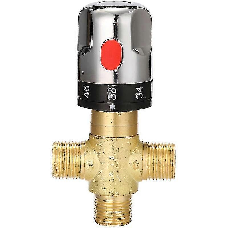 2024 Bathroom Adjustable Brass Thermostatic Water Mixer Valve Hot/cold Water Mixer Temperature Mixing Control Valve For Home Water Heater - Type 3 Tw