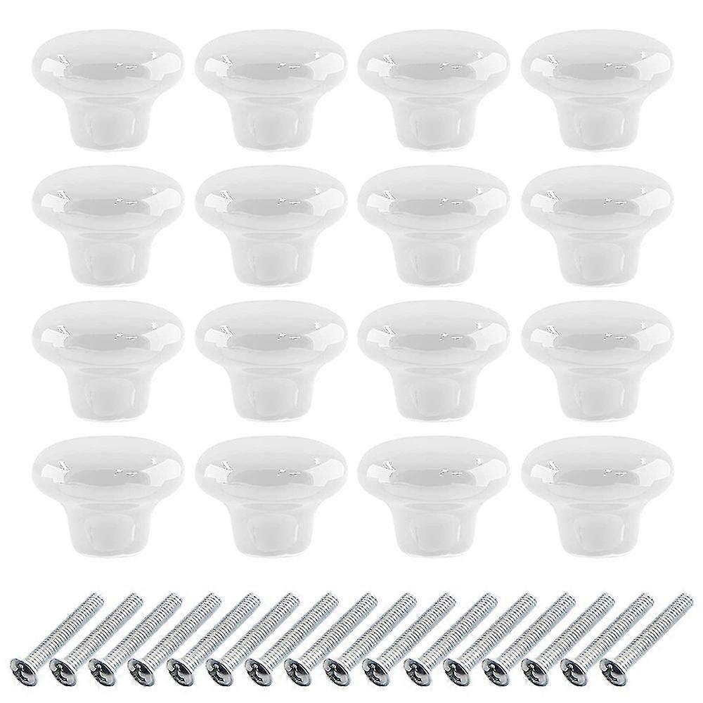 Ceramic Cabinet Knobs, Vintage Ceramic Door Knobs Pull with Screws for Home Kitchen Office Bathroo