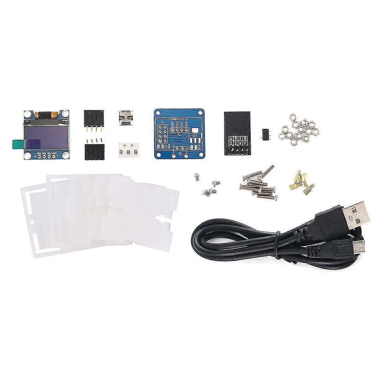 Esp8266 Diy Electronic Kit Mini Clock Oled Display Connect With Shell Diy Soldering Project,electro