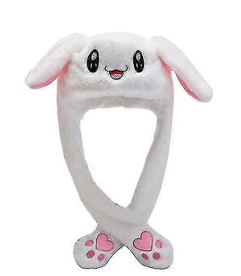 rabbit hat ear moving jumping hat funny bunny plush hat capgroup1