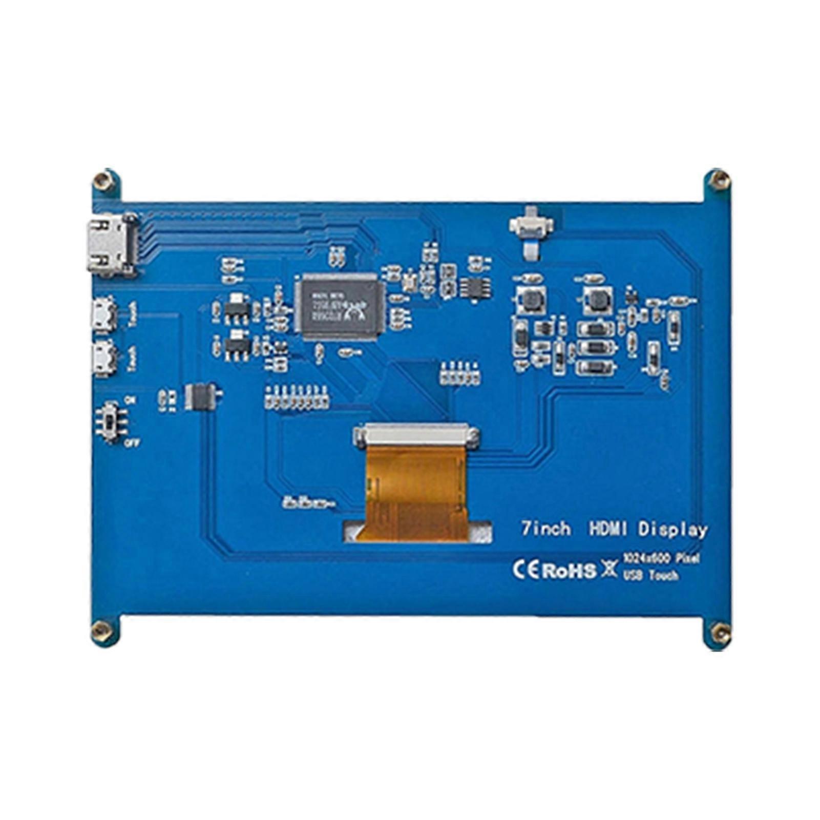 7 Inch Touch Screen 1024x600 Resolution LCD Display HDMI TFT Monitors Compatible for Raspberry Pi