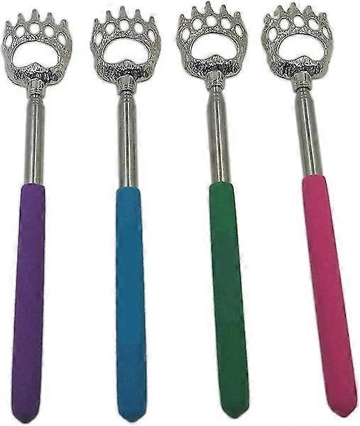 伸縮式バックスクラッチャー(4パック)-ポータブル伸縮式伸縮式ベアクローM