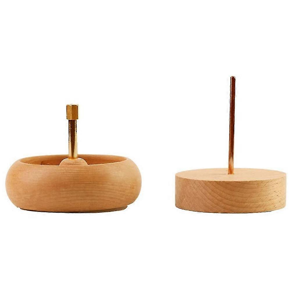 Diy Making Bead Spinner Holder Gem Workshop Wooden Crafting Project Stringing With Big Eye Needle G