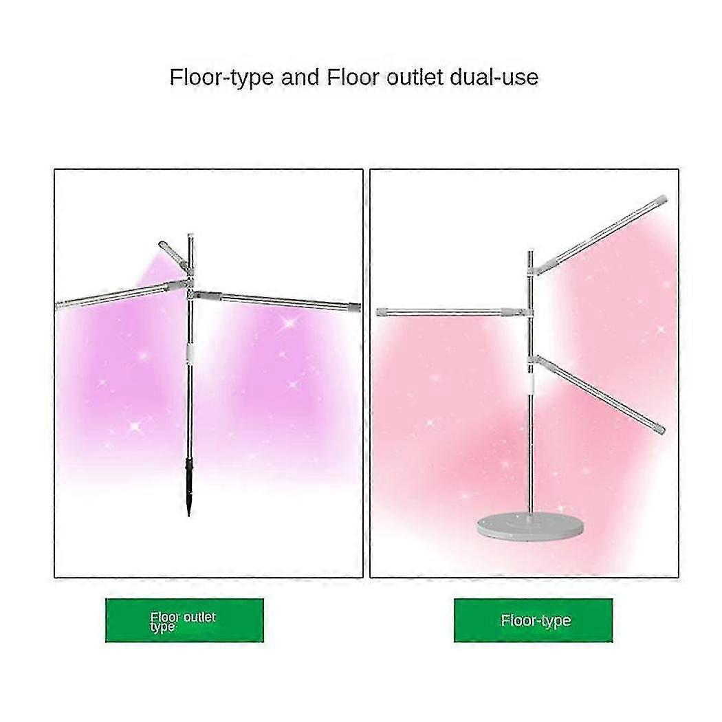 Led Grow Light Full Spectrum Plant Growth Light Height Adjustable Dimmable Growing Lamp With Timer