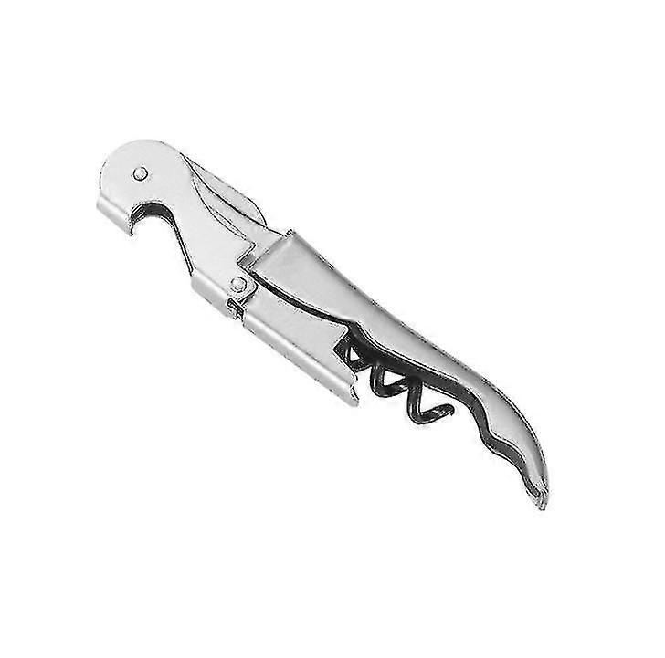 Professional Waiters Corkscrew For All Cork Stoppered And Beer Cap Bottles-stainless Steel Lightweight Corkscrews For Wine Bottles-set Of 1 Wine Opene