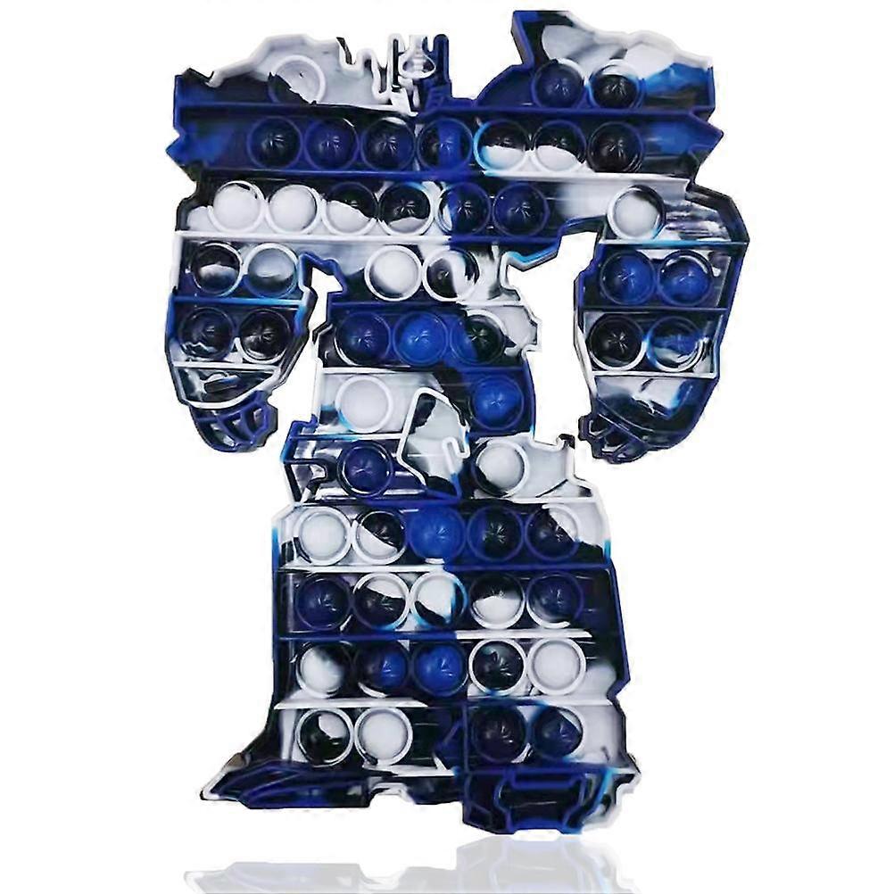 Robot Shape Press Bubble Toy Educational Toys Autism Special Needs Stress Reliever Silicone Decompression Toys for Kids and Adults