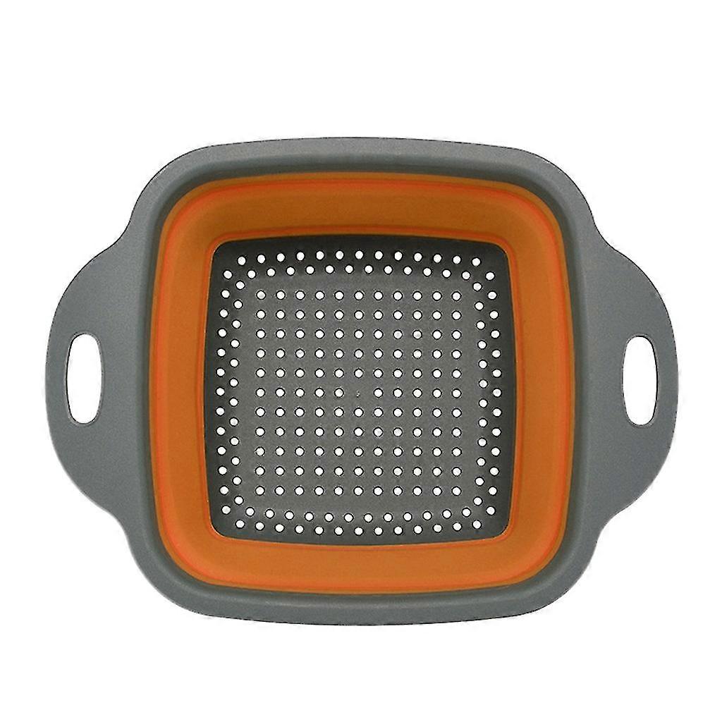 Foldable Silicone Colander Fruit Vegetable Washing Basket Strainer Kitchen Tool