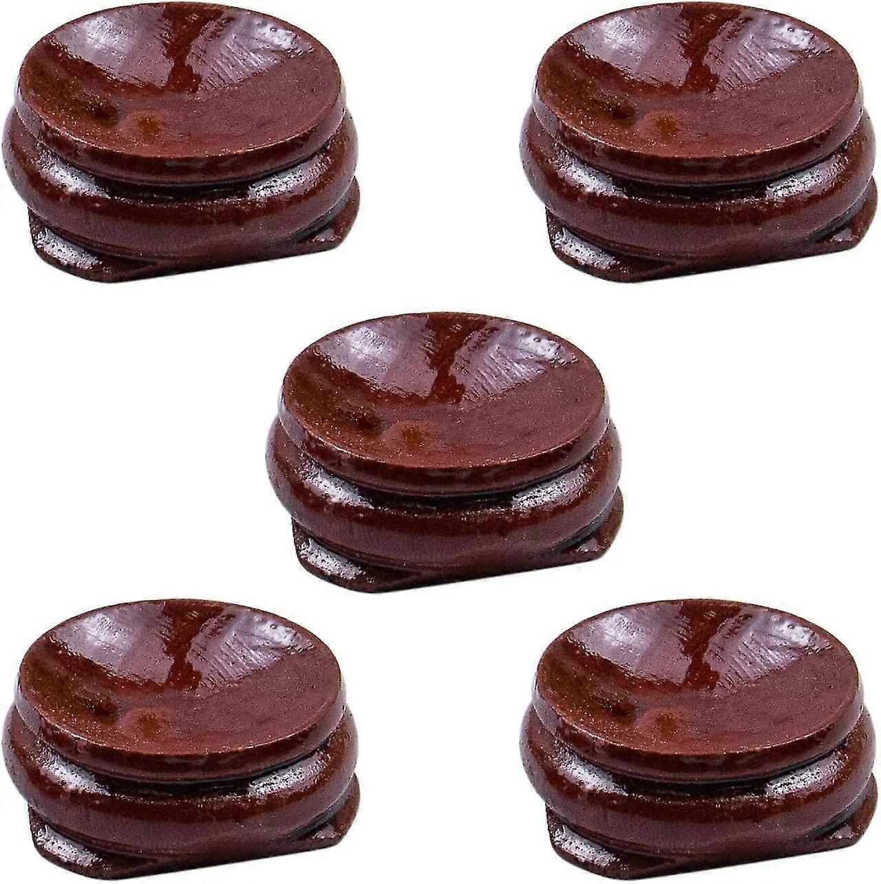 5 Pack Drewniane stojaki na jajka Stojaki Stojak Ball Egg Base do wystroju kryształowej kuli (H-4)