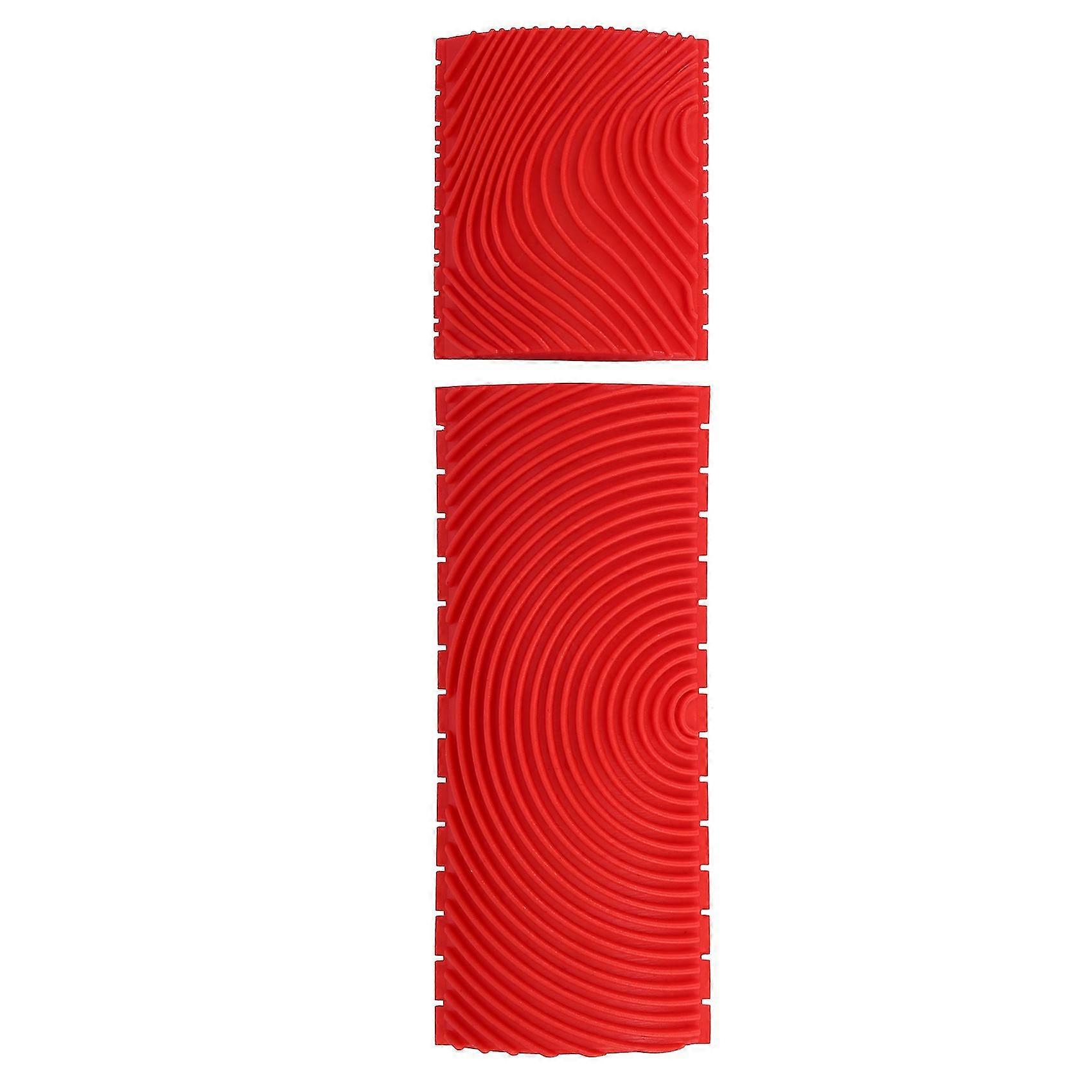 2pcs 3 Inch 6 Inch Imitation Wood Grain Paint Roller Brush Wall Painting Tool Sets Wall Texture Art