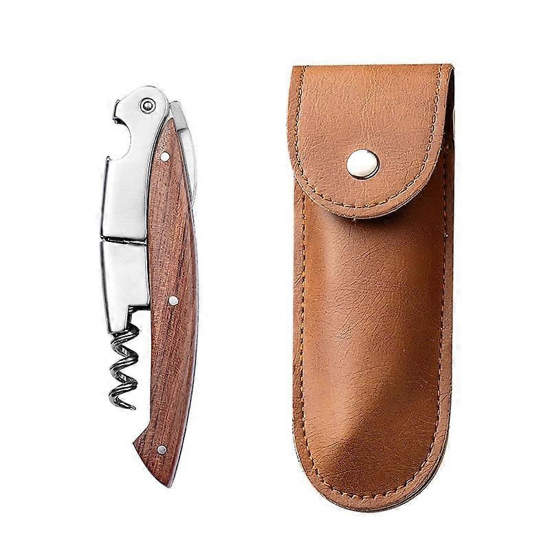 Wine Opener Corkscrew with Leather Case
