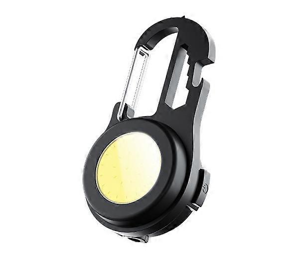 LED Mini COB Flashlights 1000 High Lumens Bright Light Keychain Flashlight Portable Rechargeable Light 4 Light Modes with Folding Bracket, for Fishin