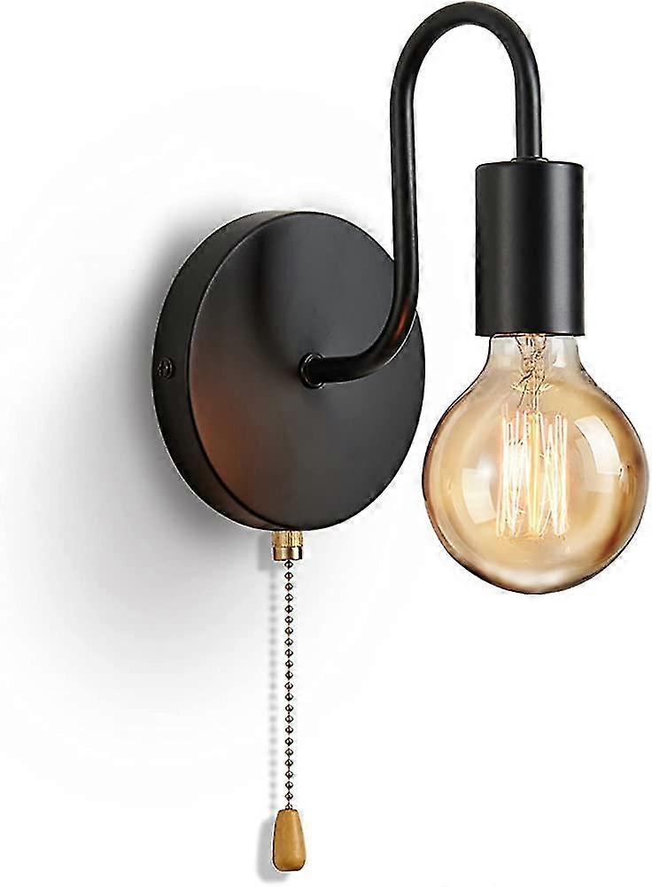 Vintage Wall Light E27 Standard Socket Industrial Indoor Wall Sconces Retro Metal Lamp Wit