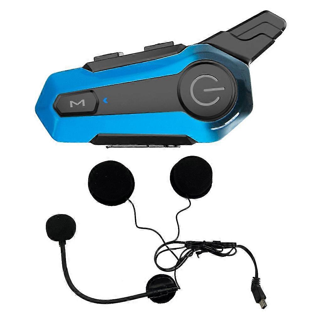 Motorcycle Bluetooth Helmet Intercom Universal Pairing Interphone Headset Cnc Noise Reduction For H