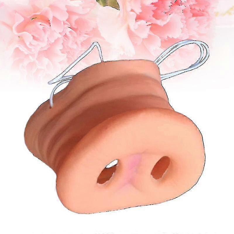 6pcs Simulation Pig Nose With Elastic Band Costume Animal Mask Holloween Party Prop