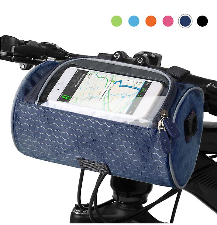 Outdoor Bicycle Handlebar Bag color blue