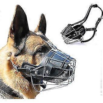 Super Metal Muzzle Dog Muzzles Leather Muzzle For Large Dogs/YY