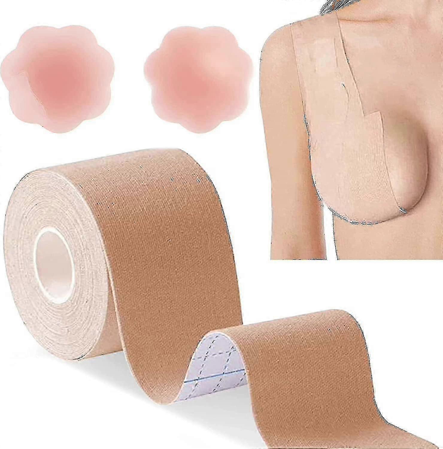 Breast Tape, Breast Lift Tape For A-e Cup Large Breast, Breathable Push Up Tape, Waterproof Sweatproof Body Tape
