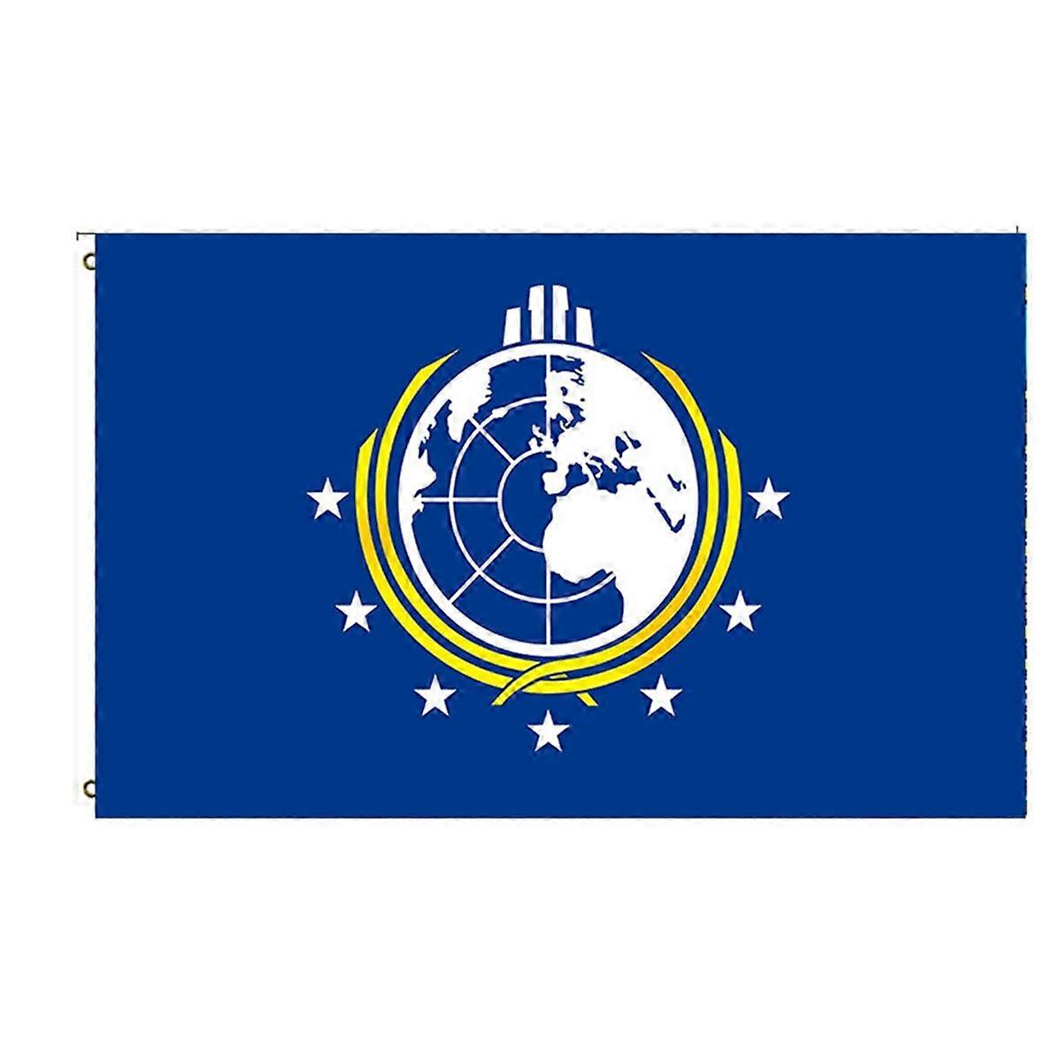 Polyester Double Sided Super Earth Banner for College Dorm Decor or Home Office Wall Decor