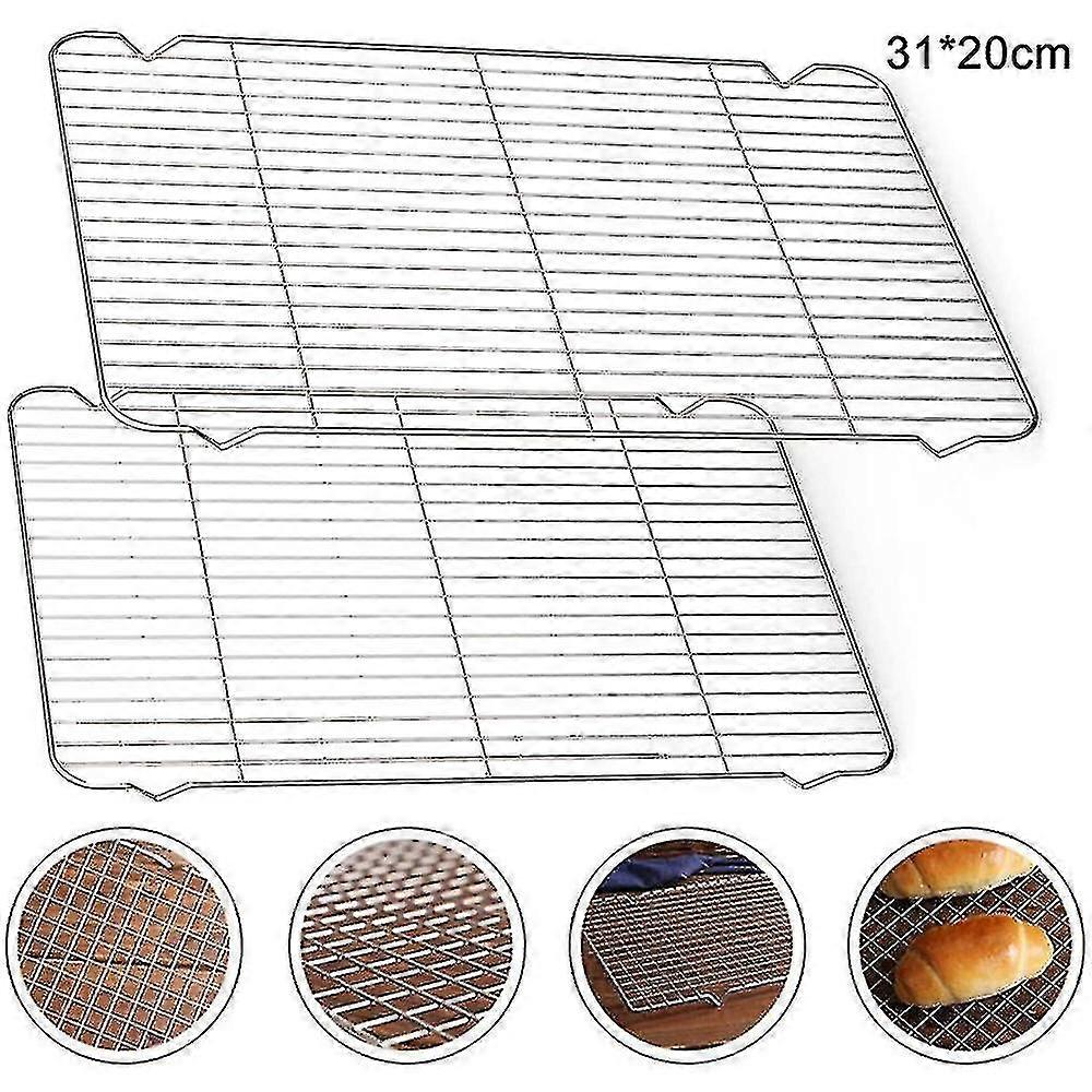 Cooling Grill Set Of 2, Cooling Grill Cake Rack Made Of Stainless Steel