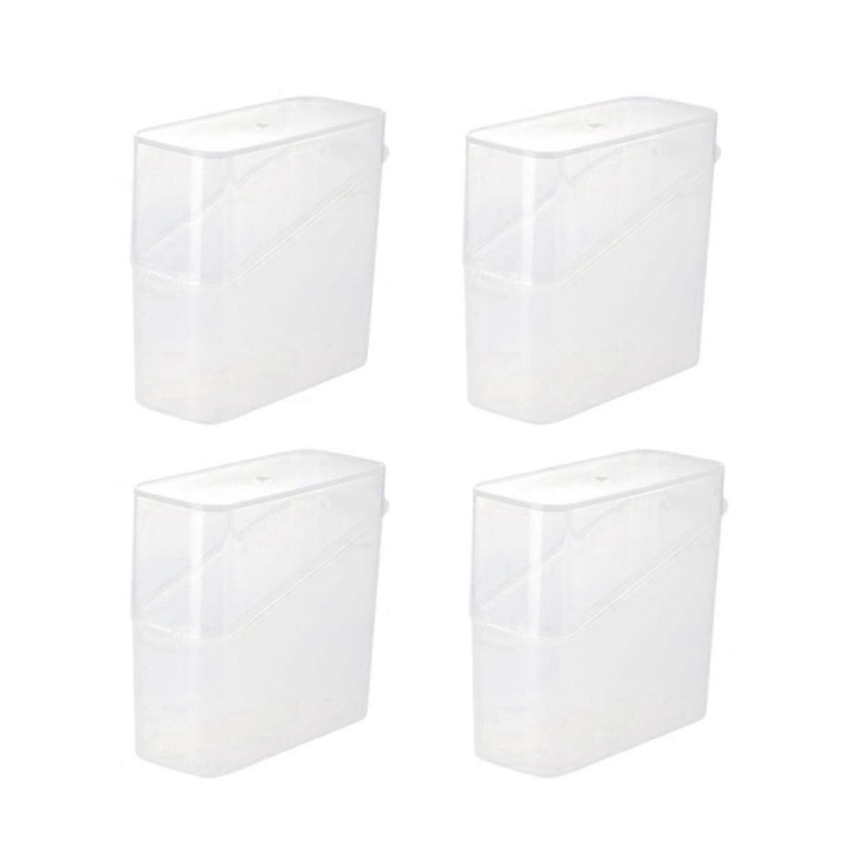 Sliced Cheese Container for Fridge, 4 PCS Cheese Storage Box with Flip Lid Cheese Keeper Cheese Sav
