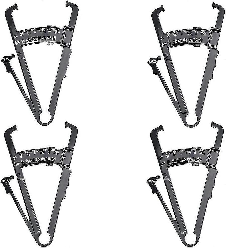 Personal Body Fat Caliper And Measuring Tape, Black Fat Tester For Fat Reduction, Lose Weight, Fitness, Analyzer And Accurately Measuring Bmi(black)(4