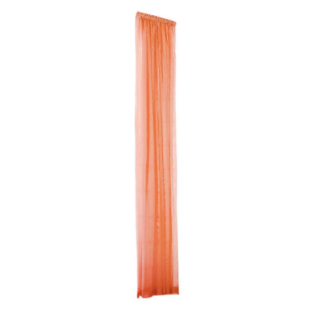 1 PCS Pure Color Tulle Door Window Curtain Drape Panel Sheer Scarf Valances
