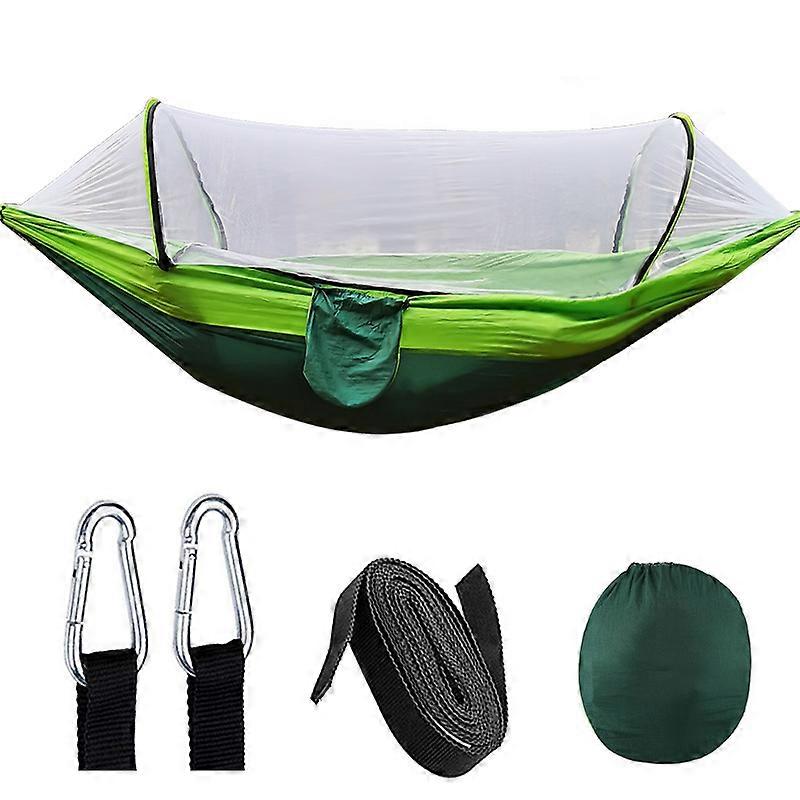 hammock outdoor camping Automatic speed open strut hammock with mosquito net field survival sleeping bag