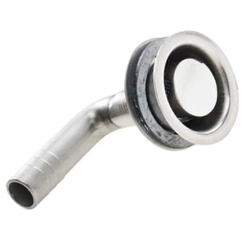 1 stk. marinebåd brændstoftankventil rustfrit stål flush mount 90 grader