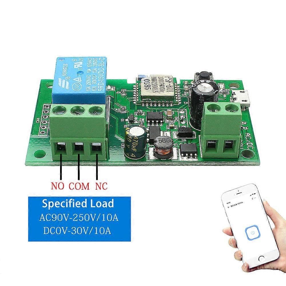 DC7-32V mobile phone wireless remote control WIFI module electric lock home appliance modification DIY relay control board