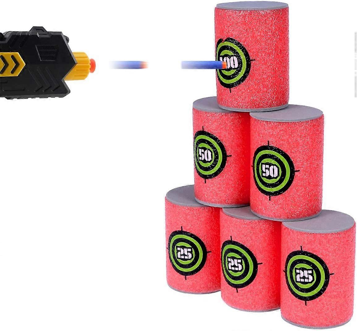 12pcs Soft Foam Target Cans für Nerf Gun Spiele