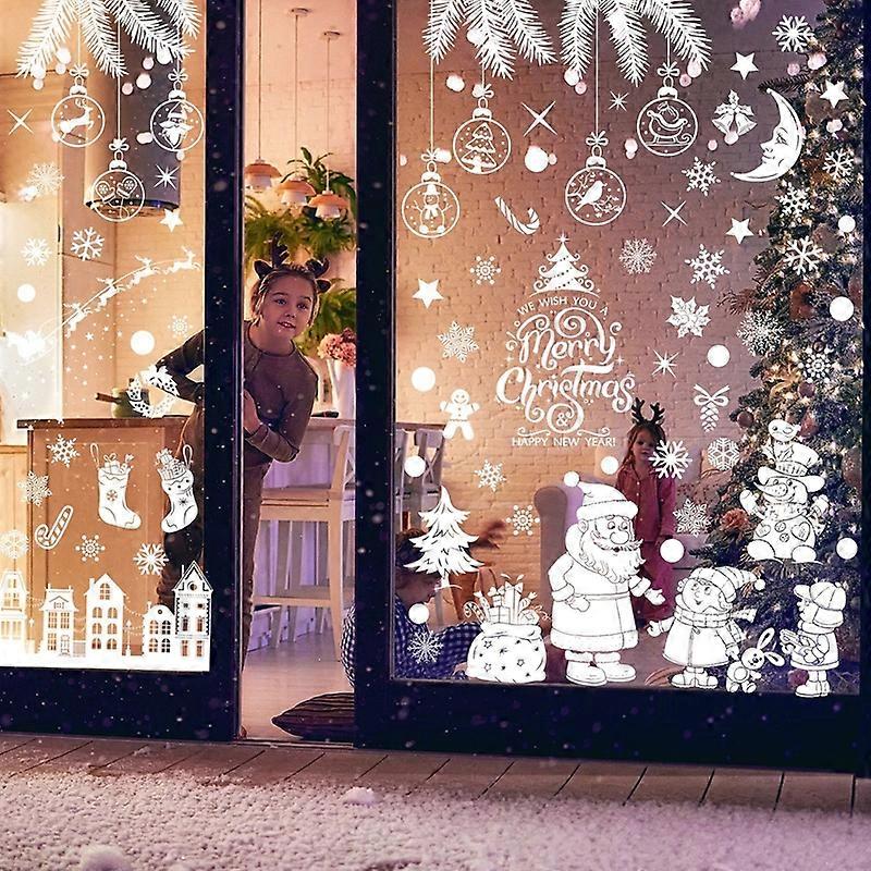 Christmas Scene Layout Wall Stickers