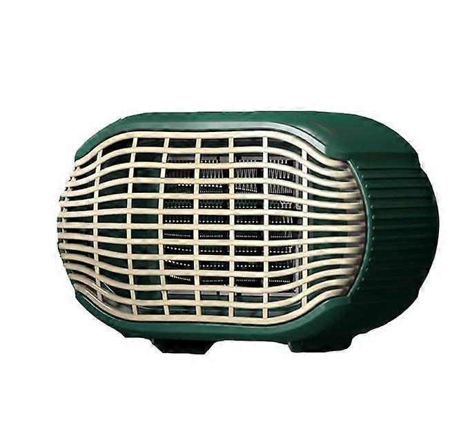 Green-Desktop Heater 220V Mini Portable Ceramic Electric Fan Personal Heater Heater 2 Heat Settings for Home, Office and Bedroom