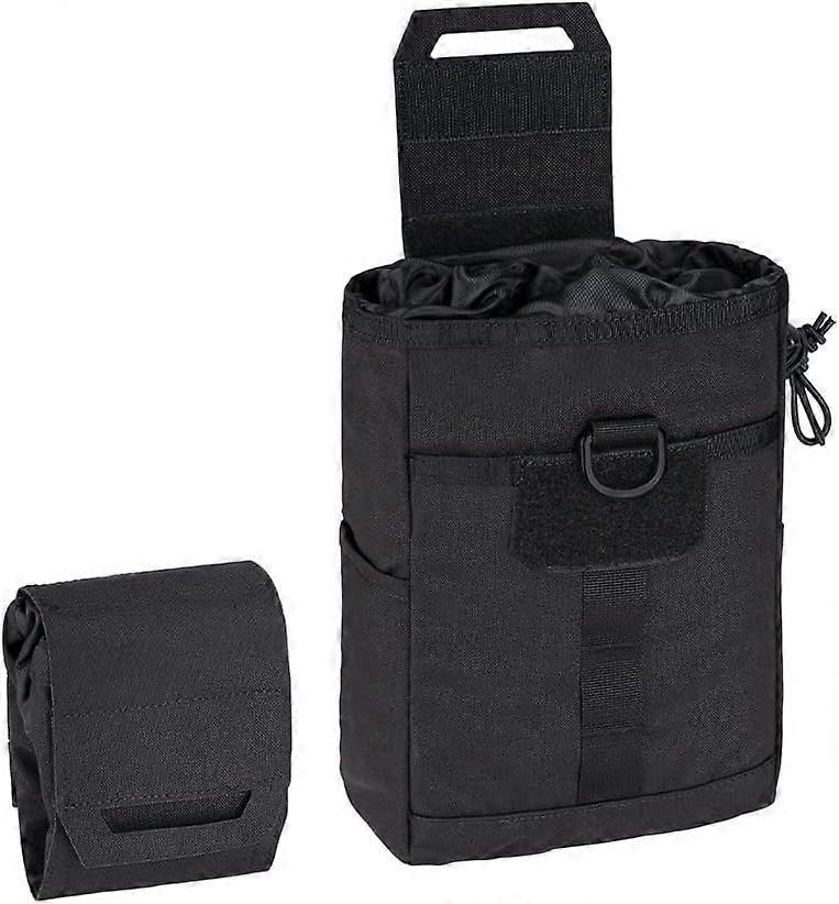 Tactical Dump Pouch Drawstring Pouches for Tactical Belt Vest Backpack Foldable Utility Pouch