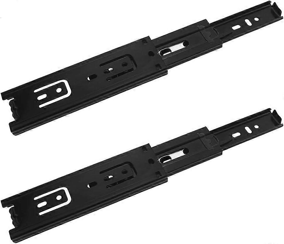 2 Pcs Drawer Slides, 150mm Drawer Slides, 3-Fold Telescopic Slide, Full Extension Drawer Slides, Side Mount, Heavy Duty 45KG Load Capacity