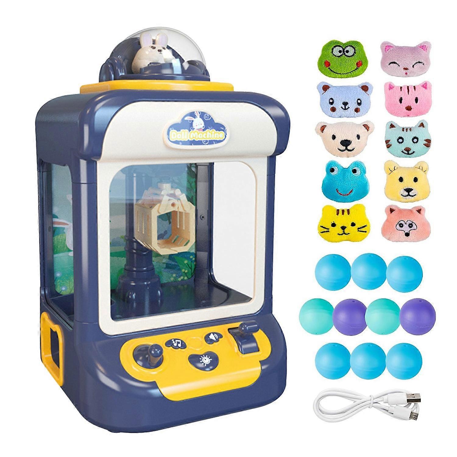 Kids Mini Claw Machine with 20 Mini Toys Mini Vending Machine Candy Grabber Prize Dispenser Toy