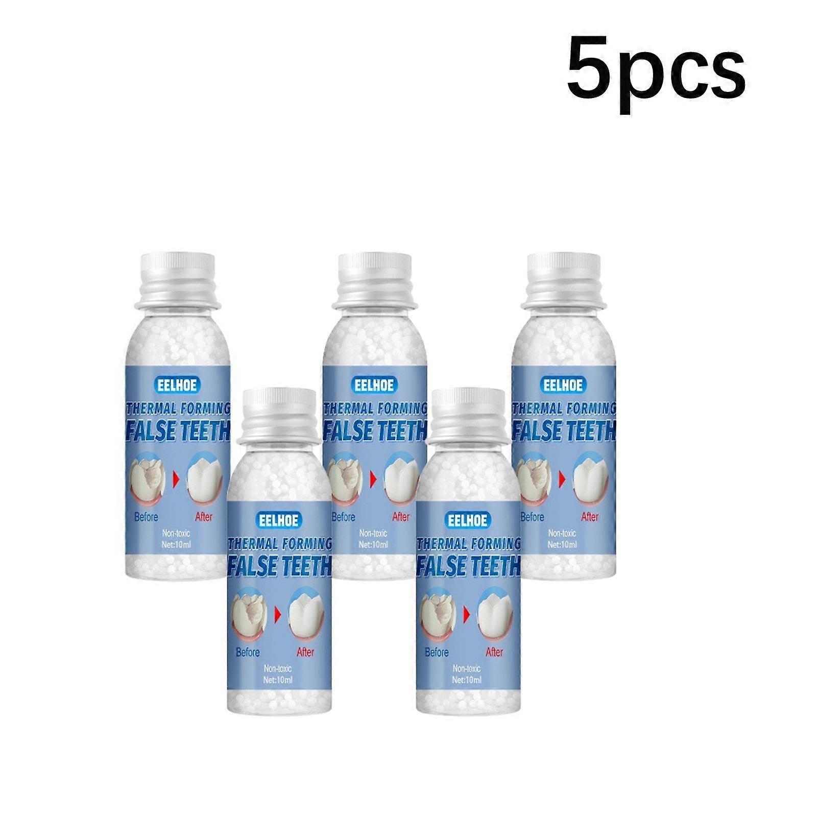Formbare biteringer Midlertidige fyllhulrom Ødelagte tenner Fylling av hull Reparasjon Proteser Modifikasjon 10 ml (5 stk)