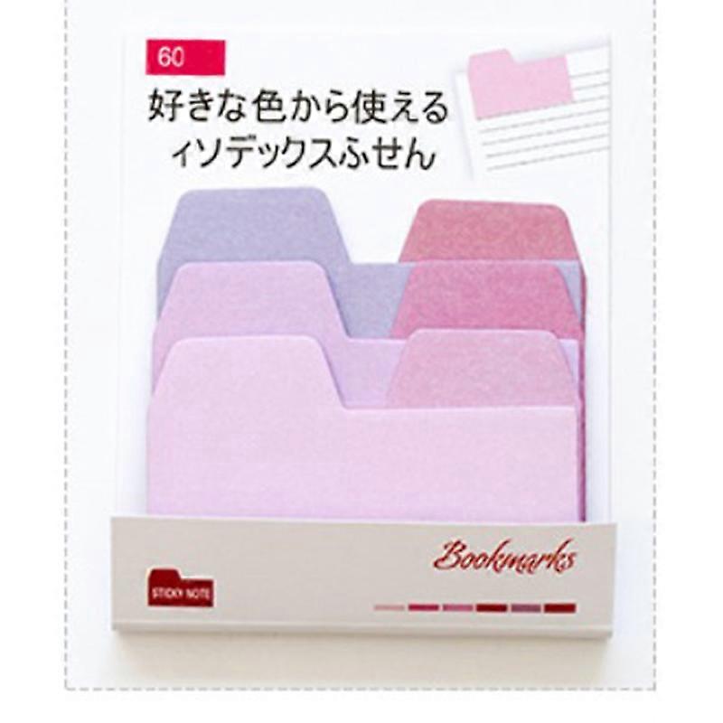 60PCS/lot Gradient Color Creative DIY Hand Account Material Message Sticky Note For Scrapbooking Journal Decoration