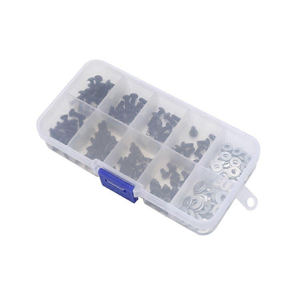 180pcs Universal Screws Box Set for 1/10 HSP Traxxas Tamiya HPI Kyosho D90 SRC10 Remote Control RC Model Car Parts