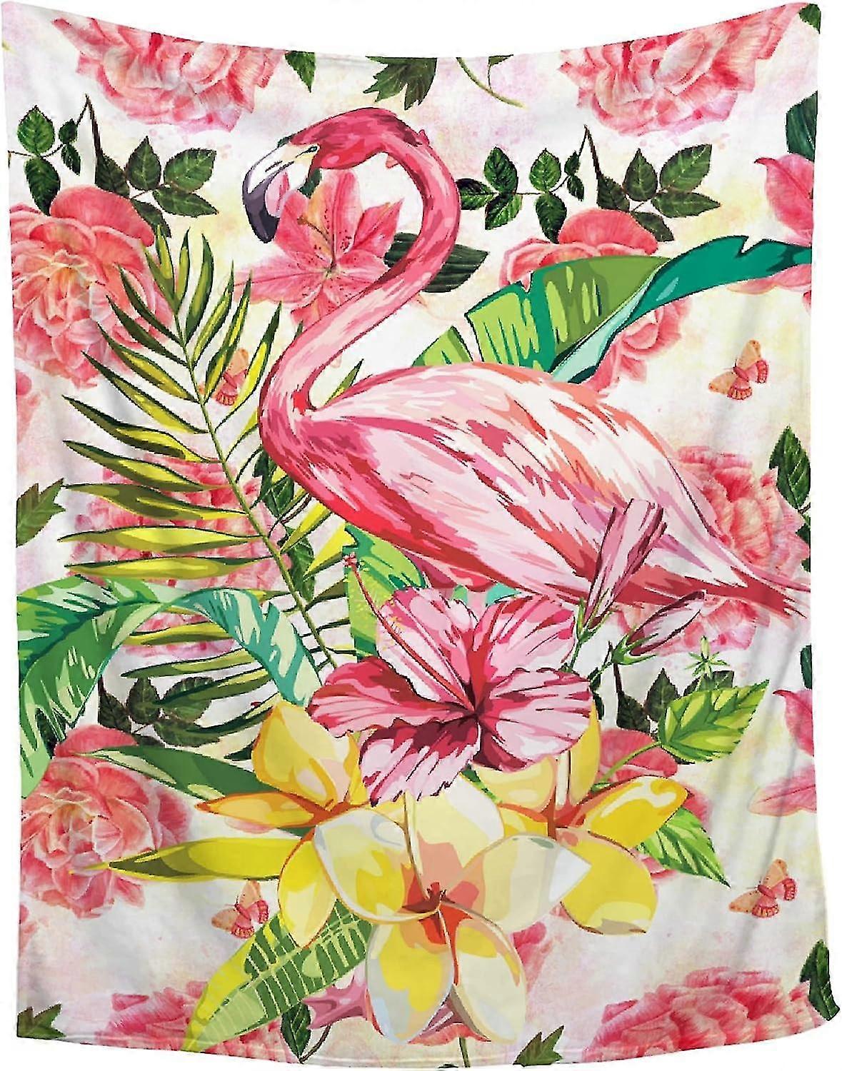 بطانية رمي الفانيلا فلامنغو سوبر لينةCozyPlushبطانيات للأريكة سرير خفيف الوزن ومتينمناسب لجميع المواسم 50 بوصة × 6 معرفات 10712