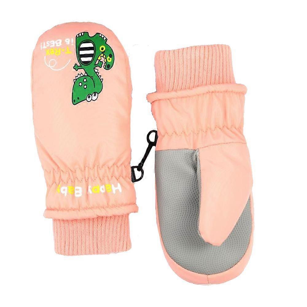 Toddler Winter Mittens Waterproof Boy Ski Gloves Warm Fleece Snow