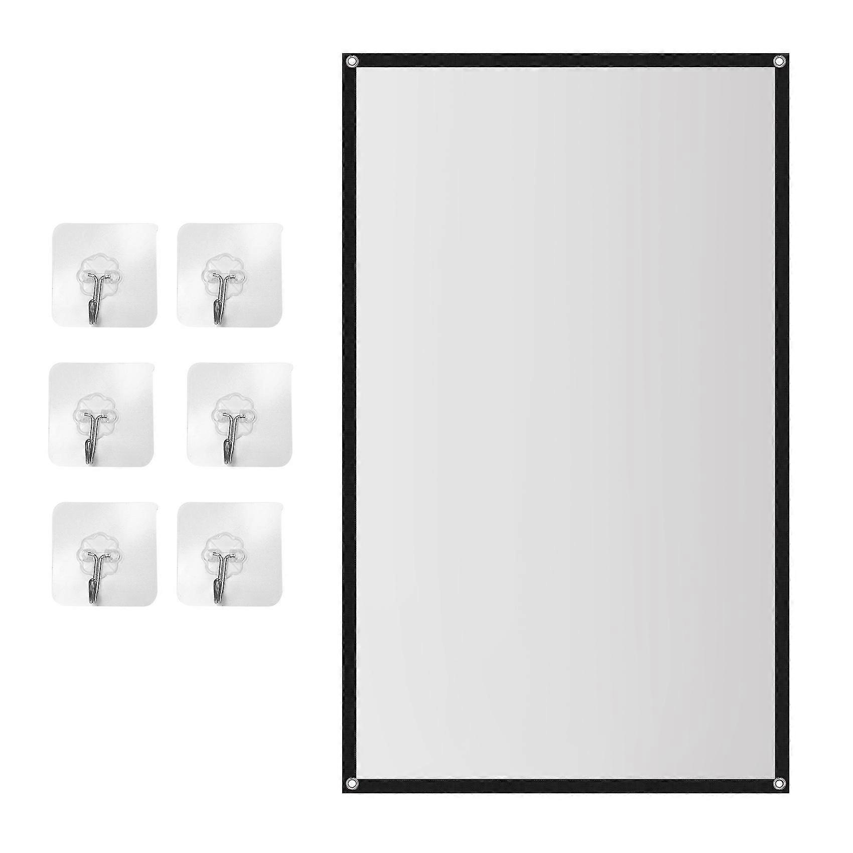 Portable Projector Screen Theater Outdoor Hd White Foldable Anti- (72inch)